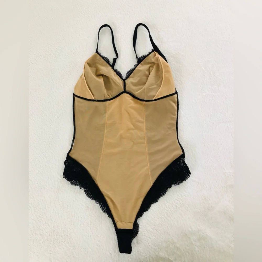 Women's Shapewear Black Bodysuit Size S
